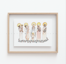 Load image into Gallery viewer, Catholic Mom Saints Art Print
