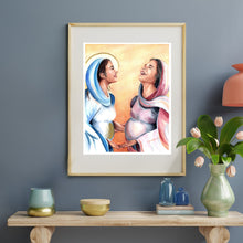 Load image into Gallery viewer, The Visitation - Sacred Art Print in Watercolors
