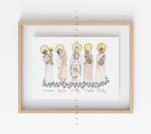 Load image into Gallery viewer, Catholic Mom Saints Art Print
