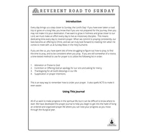 Reverent Road to Sunday: A Daily Journal for Developing Habits in the Liturgical Year - Thy Olive Tree