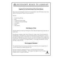 Load image into Gallery viewer, Reverent Road to Sunday: A Daily Journal for Developing Habits in the Liturgical Year - Thy Olive Tree
