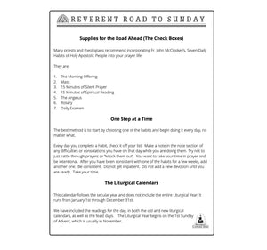 Reverent Road to Sunday: A Daily Journal for Developing Habits in the Liturgical Year - Thy Olive Tree